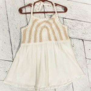 • JUSTICE • girls crochet halter top •